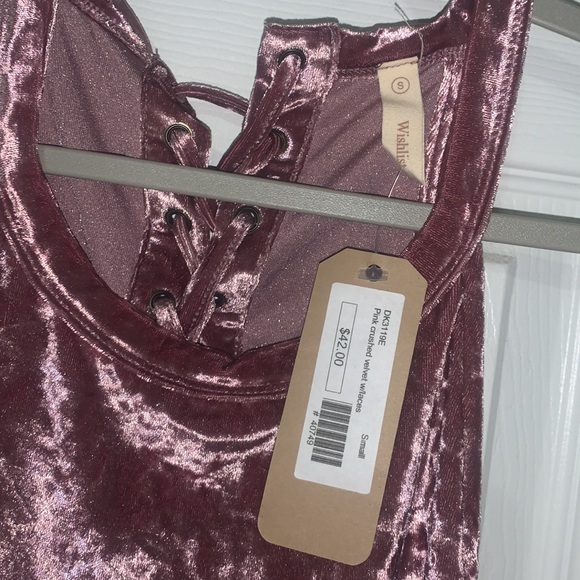 Pink Velvet Wishlist Dress - Picture 2 of 3